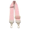 geo pink guitar bag strap front