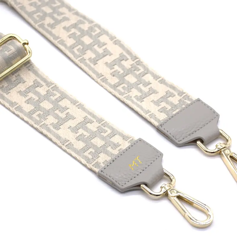 h gray guitar bag strap gold personalization