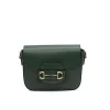 horsy green crossbody leather bag