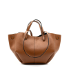 mag camel leather handbag