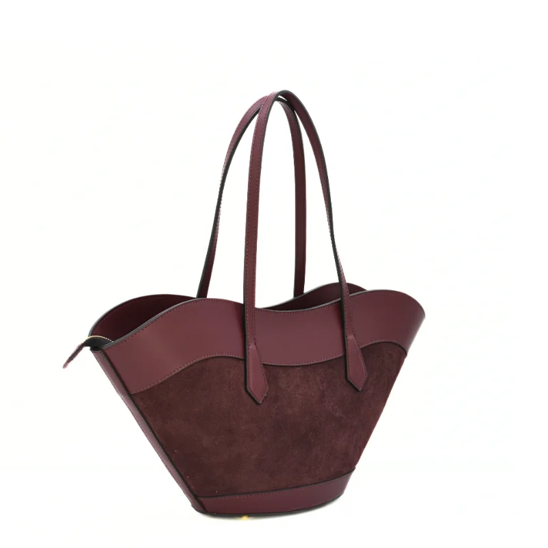 Laura Bordeaux Mala de Ombro em Pele lado Laura Bordeaux Mala de Ombro em Pele lado