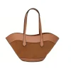 Laura Camel Mala de Ombro em Pele costas Laura Camel Leather Shoulder Bag back