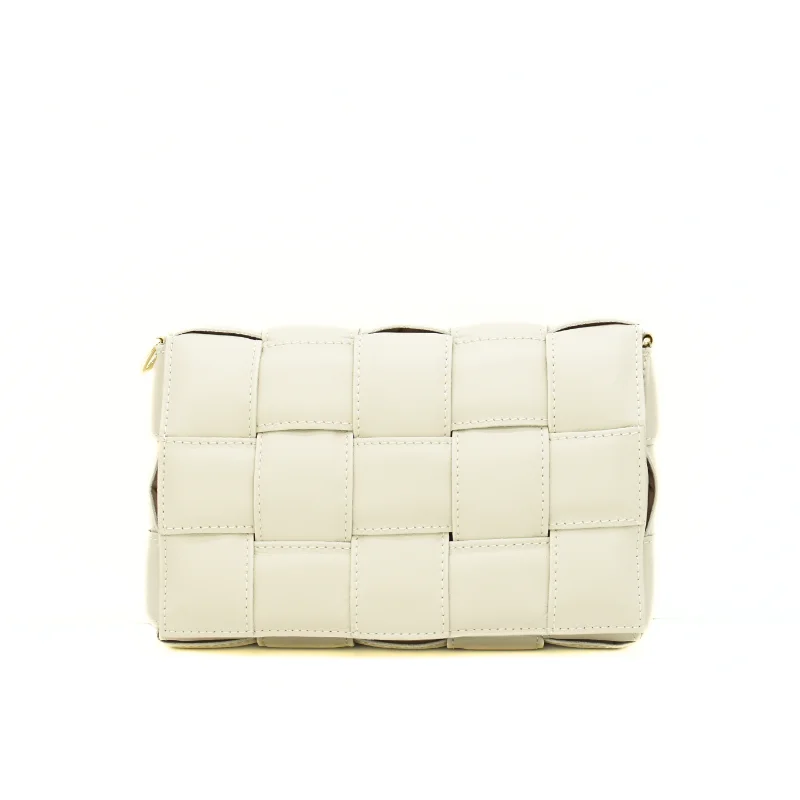 Braid Mala Tiracolo Bege em Pele Braid Mala Tiracolo Bege em Pele