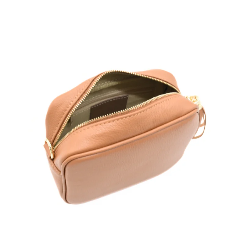 bb camel leather crossbody interior bb camel leather crossbody bag interior