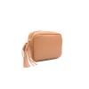 bb camel leather crossbody bag side
