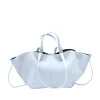 mag blue leather handbag