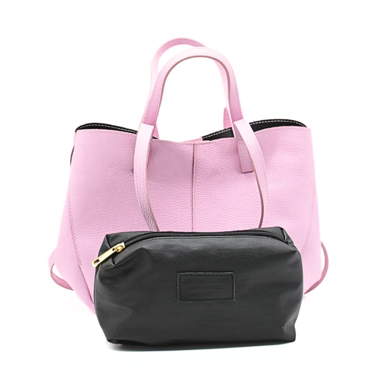 mag pink leather handbag interior bag mag pink leather handbag interior bag