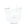 mag white leather handbag interior bag