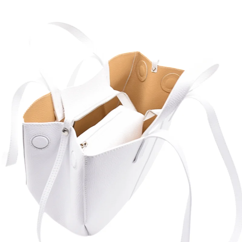 mag white leather handbag interior mag white leather handbag interior