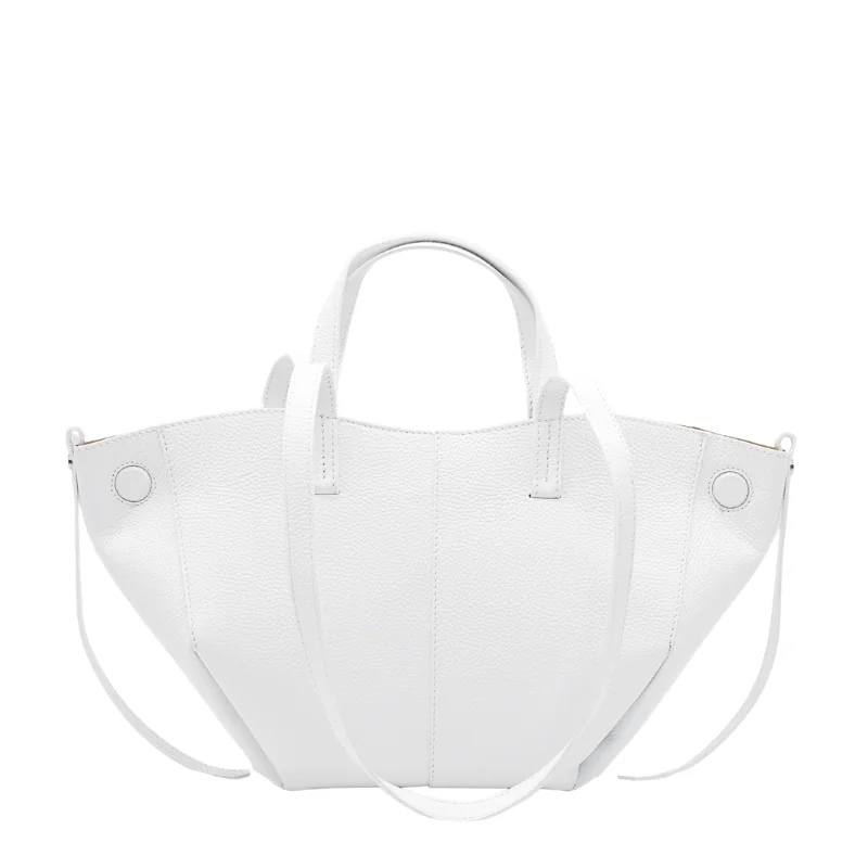 mag white leather handbag mag white leather handbag