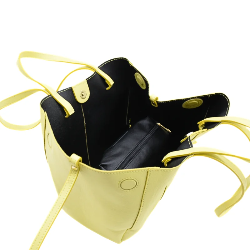 mag yellow leather handbag interior mag yellow leather handbag interior