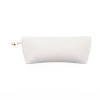 beige leather glasses case back