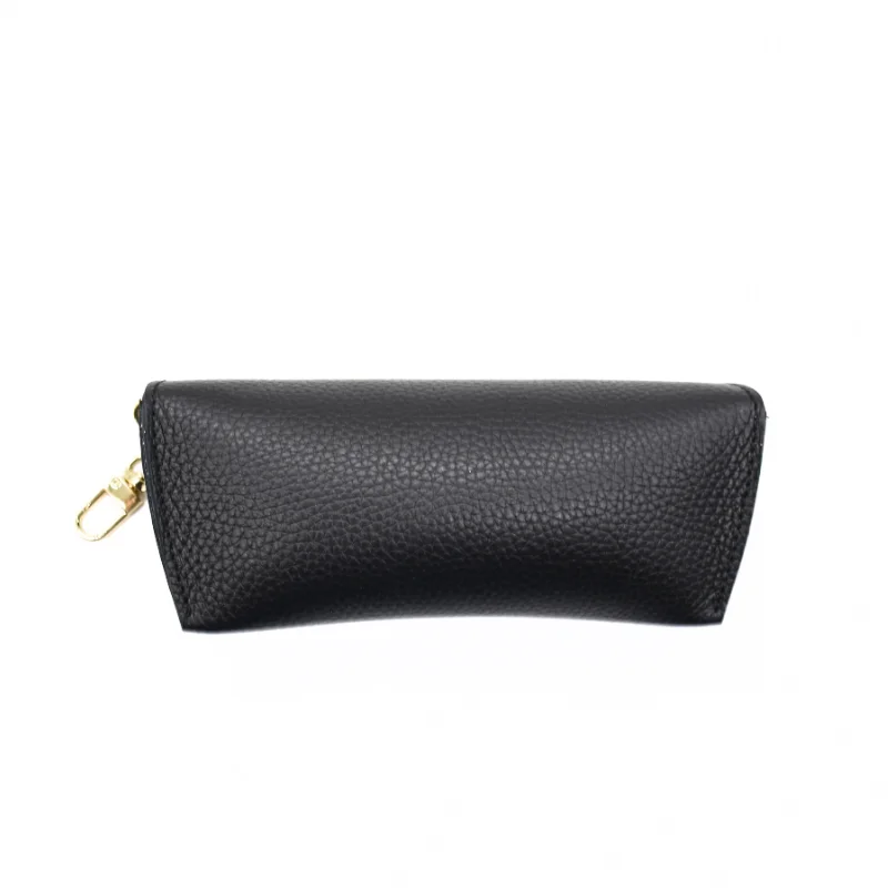 black leather glasses case back black leather glasses case back