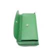 Festival leather green crossbody bag side