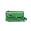Festival leather green crossbody bag strap