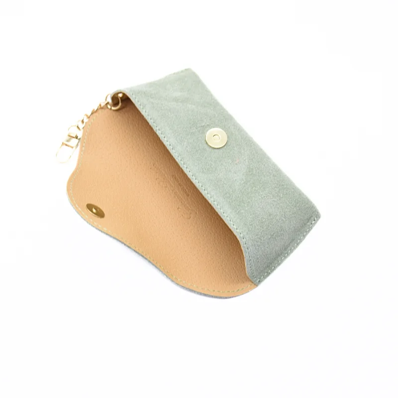 mint leather glasses case interior detail mint leather glasses case interior detail