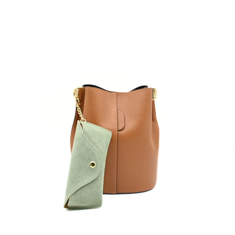mint leather glasses case on bag mint leather glasses case on bag