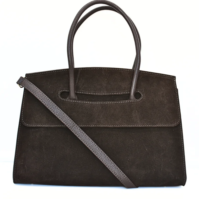 Anita Dark Brown Suede Leather Handbag strap Anita Dark Brown Suede Leather Handbag strap