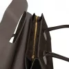 Anita Dark Brown Suede Leather Handbag zip Anita Dark Brown Suede Leather Handbag zip