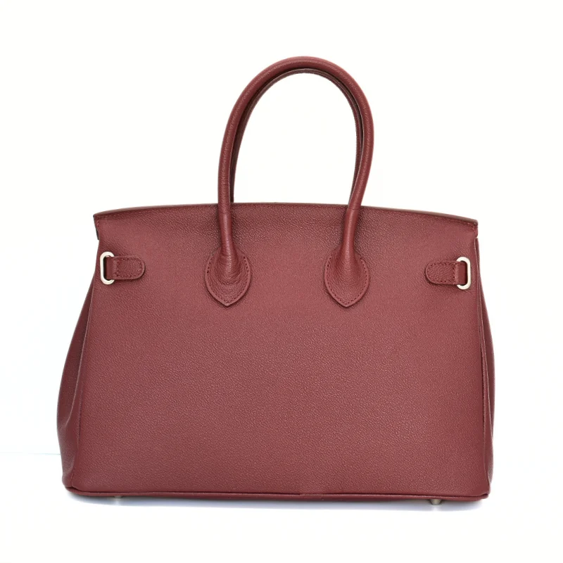 Mary bordeaux leather handbag back Mary bordeaux leather handbag back