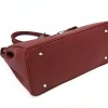 Mary bordeaux leather handbag bottom Mary bordeaux leather handbag bottom