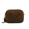 BB Suede Chocolate Crossbody Bag