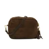 BB Suede Chocolate Crossbody Bag strap