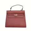 Fashionista Bordeaux Leather Handbag