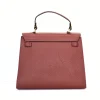 Fashionista Bordeaux Leather Handbag back