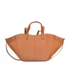 mag camel leather handbag front mag camel leather handbag front