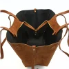 mag camel suede leather handbag interior mag camel suede leather handbag interior