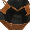 mag camel suede leather handbag interior detailed mag camel suede leather handbag interior detailed