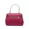 tulip bordeaux leather bag back
