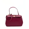 tulip bordeaux leather bag strap