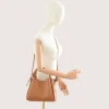 bruna camel leather handbag crossbody
