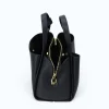 bruna navy blue leather handbag interior