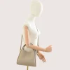 bruna taupe leather handbag as crossbody bag