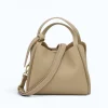 bruna taupe leather handbag strap