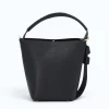 Flow Navy Blue Leather Handbag back