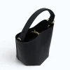 Flow Navy Blue Leather Handbag interior