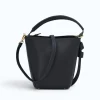 Flow Navy Blue Leather Handbag strap