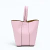 Flow pink leather handbag style2 back