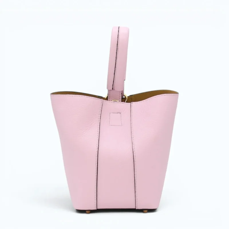 Flow pink leather handbag style2 back