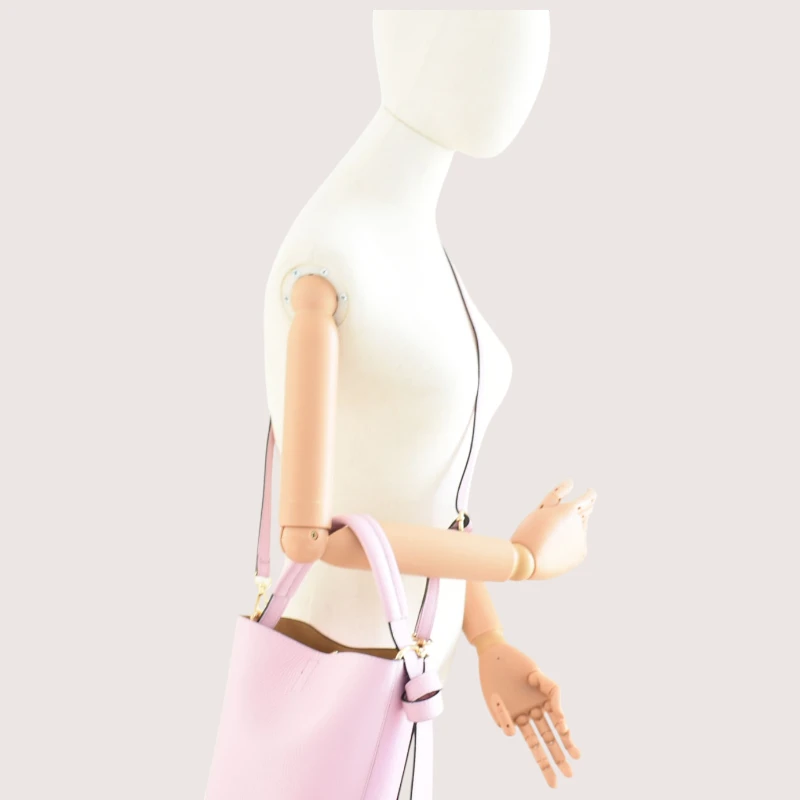 Flow pink leather handbag handss