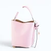 Flow pink leather handbag interior sides2