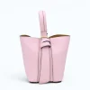 Flow pink leather handbag style2
