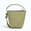 Flow Pistachio Green Leather Handbag