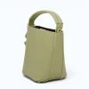 Flow Pistachio Green Leather Handbag back side