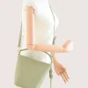 Flow Pistachio Green Leather Handbag crossbody