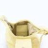 Love Butter Yellow Tote Leather Bag interior detail